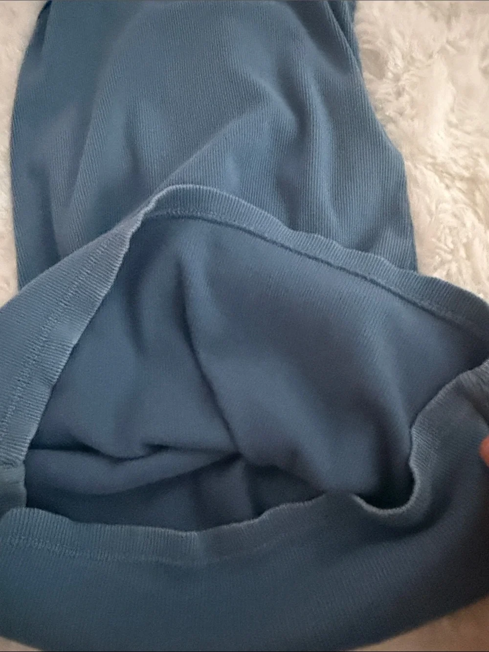 GAP Blue Ribbed Tank Dress for Kids